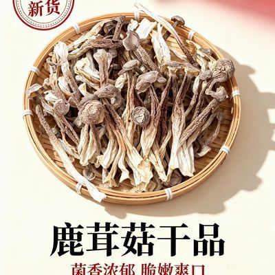 【新鲜农家】正宗古田鹿茸菇干货袋装优选当季煲汤炒菜无硫食用