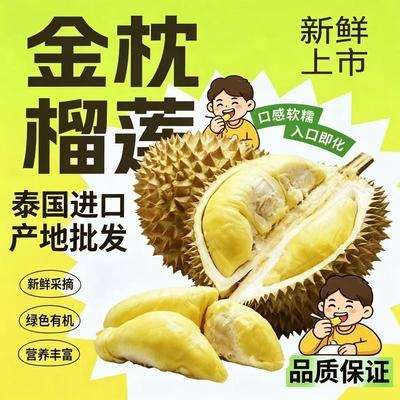 正宗泰国金枕榴莲鲜果新鲜应季当季带壳水果整个批发巴掌进口