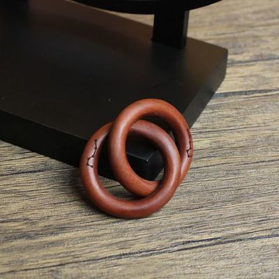道家天然桃木乾坤阴阳雷击整木枣木七星一体手把雕刻