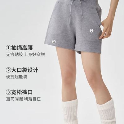 【莫代尔短裤】露系砂洗云朵空气层运动短裤瑜伽跑步休闲外穿女夏优惠商品图片