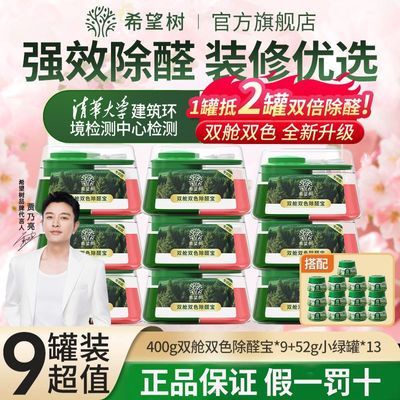 贾乃亮推荐希望树双舱除醛宝果冻小绿罐四代新房家用吸甲醛清除剂