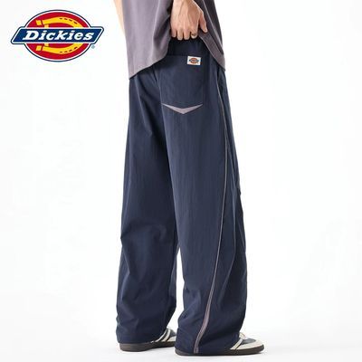 【Dickies】运动休闲裤男侧边织带阔腿裤潮牌垂感宽松直筒百搭潮流优惠商品图片