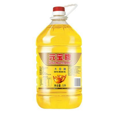 元宝牌大豆油5L家用煎炸炒菜烹饪桶装食用油大豆油商用摆地摊R
