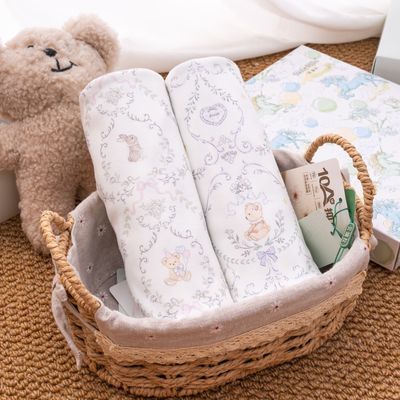 新生婴儿纯棉包单四季通用柔软透气产房防惊跳襁褓包巾a类包被