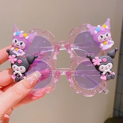 儿童艾莎墨镜卡通库洛米防晒眼镜女童夏季新款遮阳镜小女孩太阳镜