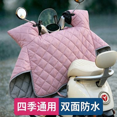 电动车挡风被春秋款中厚双面防水防寒保暖摩托电瓶车四季通用新款优惠商品图片