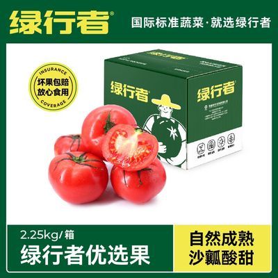 【绿行者】粉番茄4.5斤新鲜西红柿沙瓤多汁生吃自然熟蔬菜水果【5天内发货】优惠商品图片