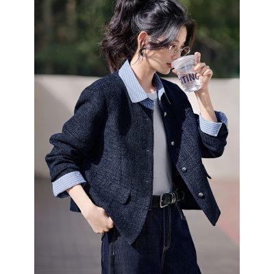 【MOHO&MO】沫晗依美【假两件拼接层次感小香风】26秋新款通勤外套
