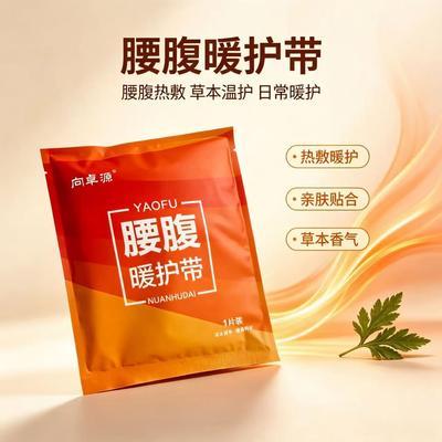 生姜艾草自发热暖腰暖宫腰腹热敷祛湿驱寒舒缓经期不适护腰暖宫贴