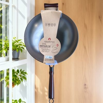马老大正宗铸铁真不锈把耳铁锅纯铸铁炒锅-36ml老铁锅铸铁锅爆炒优惠商品图片