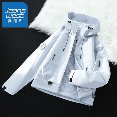 【真维斯】秋冬季夹克棉服女士新款显瘦外套连帽外穿百搭防风夹克短款