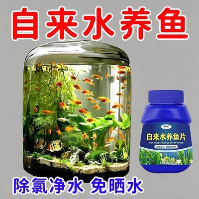 【免晒水】自来水养鱼片除氯净水鱼缸水质稳定片预防鱼病养鱼专用