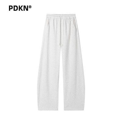 PDKN美式弯刀运动裤男春秋新款宽松高街卫裤垂感直筒宽版阔腿裤子【5天内发货】优惠商品图片