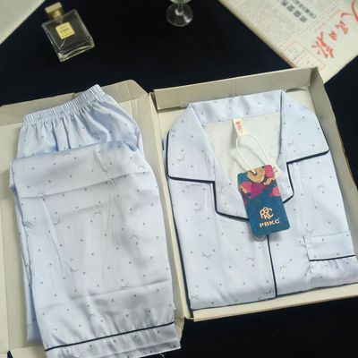 冰雪丝波点蝴蝶结睡衣女装春秋薄款长袖长裤可爱少女时尚套装女优惠商品图片