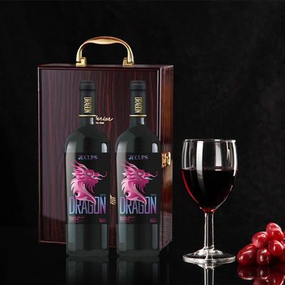 JECUPS 智利原瓶进口 红飞龙精选干红葡萄酒 750ml 双支礼盒装