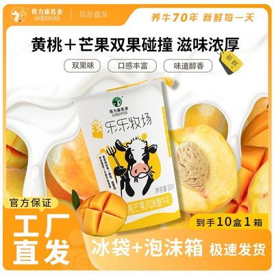 临期清仓(保质期8.23)得力康黄桃芒果酸牛奶酸奶(160gx10杯)优惠商品图片
