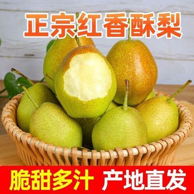 【彩箱】正宗红香酥梨山西香酥新鲜梨子水果应季脆甜当季薄皮香梨