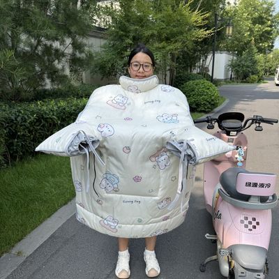 加厚挡风电动车冬季通用加大加绒摩托车防风腿部保暖电瓶车防寒