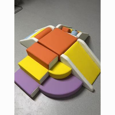 早教软体爬滑组合宝宝感统训练攀爬架婴儿爬行楼梯爬爬梯软包滑梯优惠商品图片
