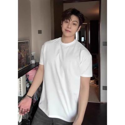 【SOCKKEY】美式纯色重磅短袖男夏季cleanfit基础款打底宽松短袖t恤男优惠商品图片
