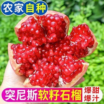 【彩箱发货】四川会理突尼斯软籽石榴新鲜当季水果甜石榴应季整箱优惠商品图片