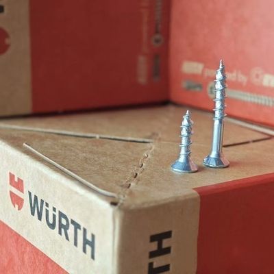 德国WURTH进口ASSY4CSMP防爆碳钢电镀锌通用沉头木螺丝