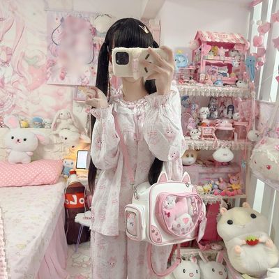 网红爆款美乐蒂可爱萌系睡衣女春秋季长袖长裤学生宿舍居家套装