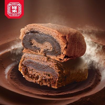 【祥禾饽饽铺】巧克力卷酥皮250g中式糕点心零食小吃特产即食纯可可脂