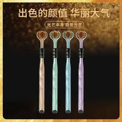 360三面牙刷软毛家庭装三头成人牙缝舌苔高档学生清洁舌苔清洁【7天内发货】