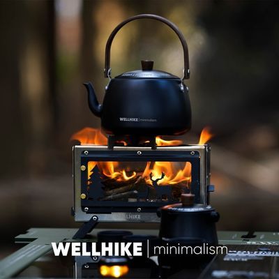 WELLHIKE观火壁炉户外露营柴火炉小型便携桌面焚火台烧水炉具香薰
