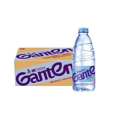 【景田】纯净水560ml*24瓶整箱包邮小瓶装饮用水非矿泉水优惠商品图片