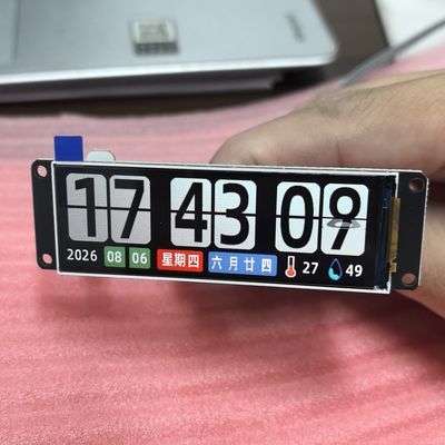 电子翻页时钟,大字体,高颜值,USB潮流摆件,支持温湿度显示外贸