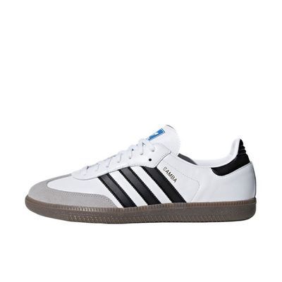 「T头鞋」adidas/阿迪达斯 三叶草SAMBA OG白色板鞋德训鞋B75806
