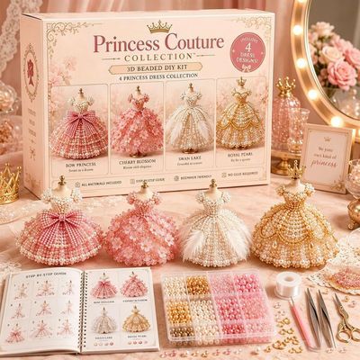 跨境Magical Dress Worlds 3DBeaded魔法连衣裙串珠优惠商品图片