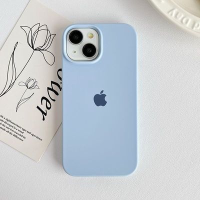 远峰蓝苹果17pro手机壳硬胶iPhone16pro全包15高级14纯色13男女12