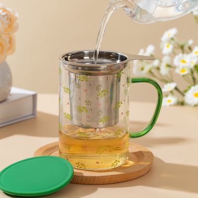 泡茶杯家用玻璃杯子女学生新款办公室高颜值水杯茶水分离杯耐高温