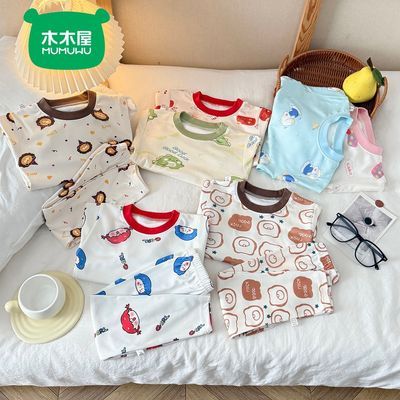 儿童内衣套装德绒秋衣秋裤男女童两件套保暖中大童秋冬睡衣家居服优惠商品图片