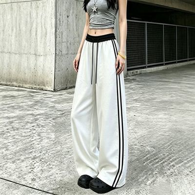 韩系夏季清爽透气设计双杠宽松休闲显瘦小个子山本裤女弯刀