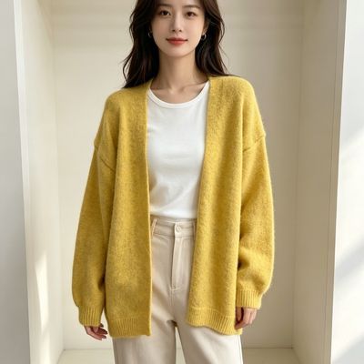 2026春季新款慵懒风针织套毛衣开衫多巴胺开春ins外穿纯色毛衣