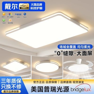 【戴尔】客厅吸顶灯普瑞光源护眼灯新款现代简约全屋组合套餐中山灯具