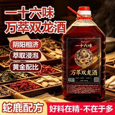 【徽懐坊双龙酒】52度蛇酒正品正宗纯粮草本泡酒浓香型人参配制酒优惠商品图片