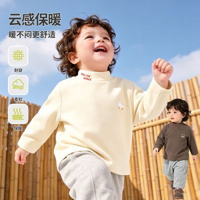 儿童长袖t恤男女童半高领打底衫婴儿冬装秋冬女宝宝上衣新款内搭