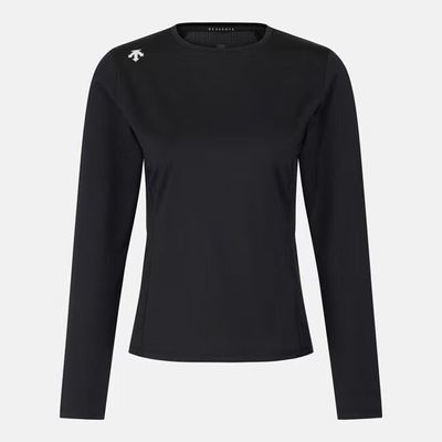 DESCENTE/迪桑特 显瘦修身女士长袖T恤轻盈速干休闲SR122PTL11