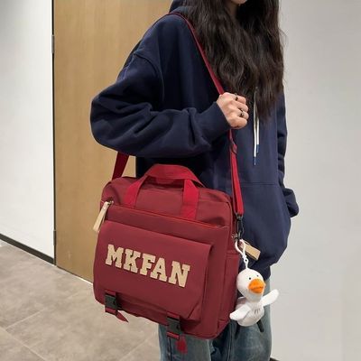 二合一背包初中生新款书书包高中生女款美式耐脏旅游潮流帅气背包