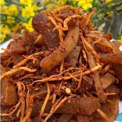 云南牛皮西盟正宗自制佤味牛皮菜麻辣酸辣菜根变态网红