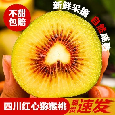 【越大越甜】四川红心猕猴桃无毛精品新鲜水果爆款高档中秋礼盒
