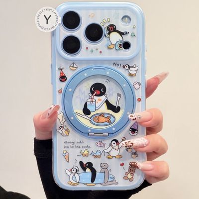 磨砂•卡通可爱pingu小企鹅IMD双层手机壳适用iPhone18