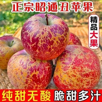 正宗云南昭通丑苹果冰糖心应季新鲜水果脆甜多汁精选富士苹果直发优惠商品图片