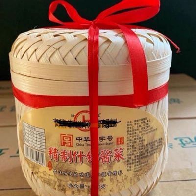 中华老字号什锦菜陕西潼关酱菜潼冠牌竹篓八宝400g早餐开胃咸菜