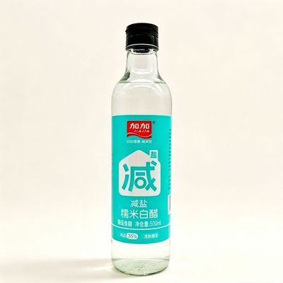 【加加】减盐糯米白醋500ml凉拌炒菜厨房调味味厨房家用批发居家必备